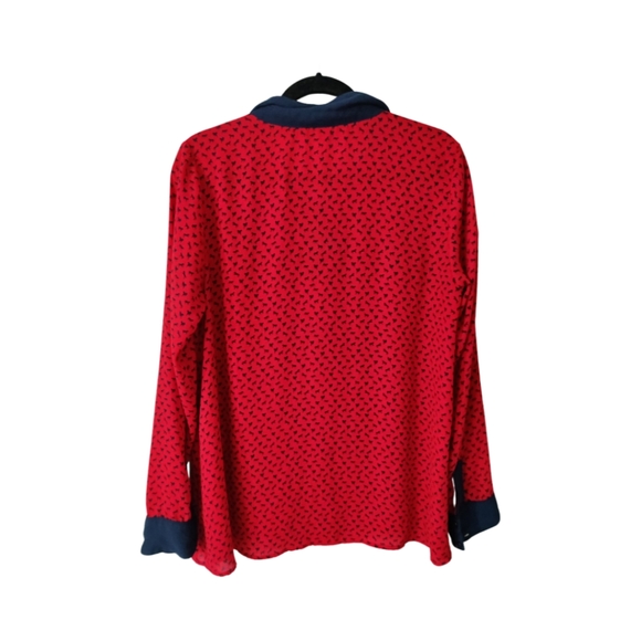 Free People Horse Print Loose for collared shirt - Picture 2 of 7